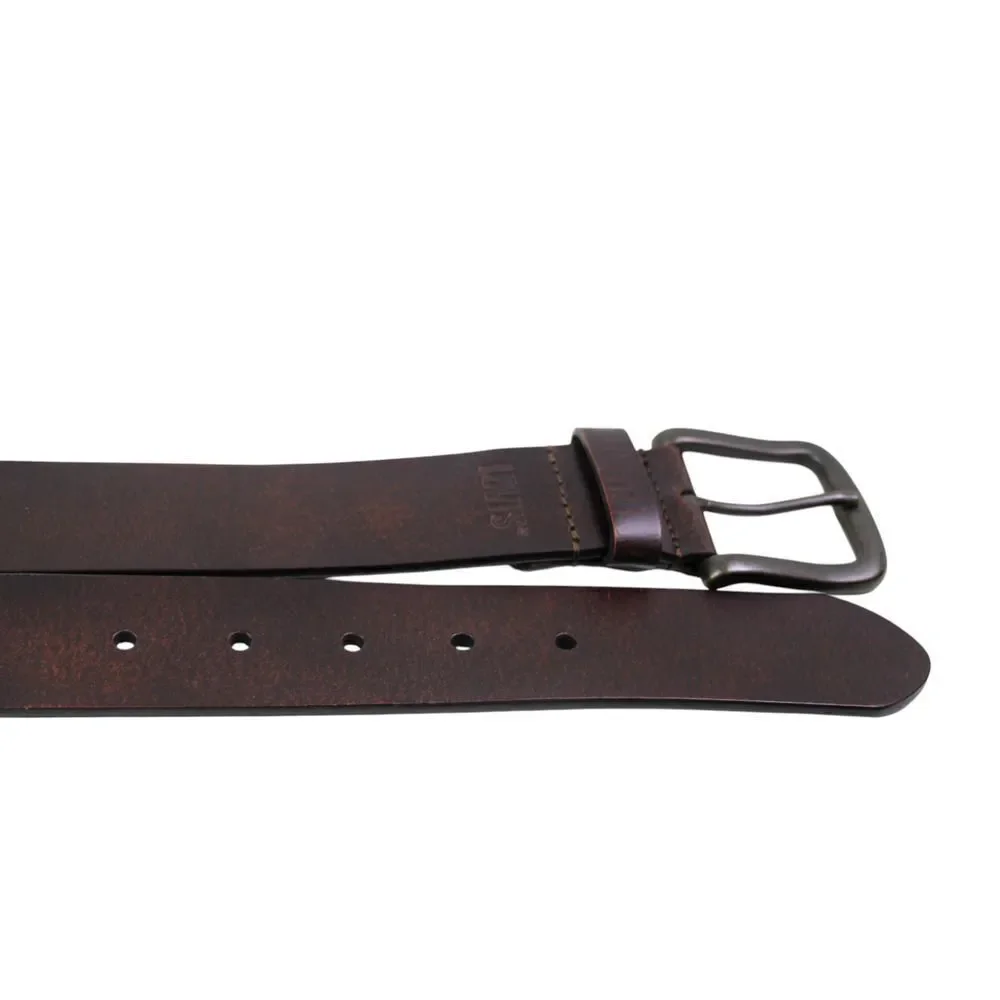 Levi's DARK BROWN GENUINE LEATHER 1 3/8